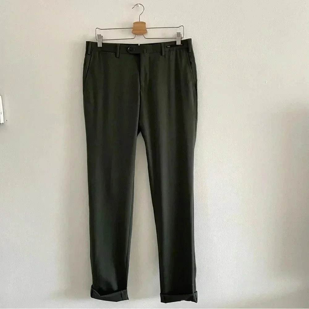PT01 Slim‎ Fit Trousers Green Sz 48/Medium